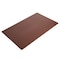 Dacasso Chocolate Brown Leatherette 30" x 19" Desk Mat without Rails PR-3434 - alternate 3